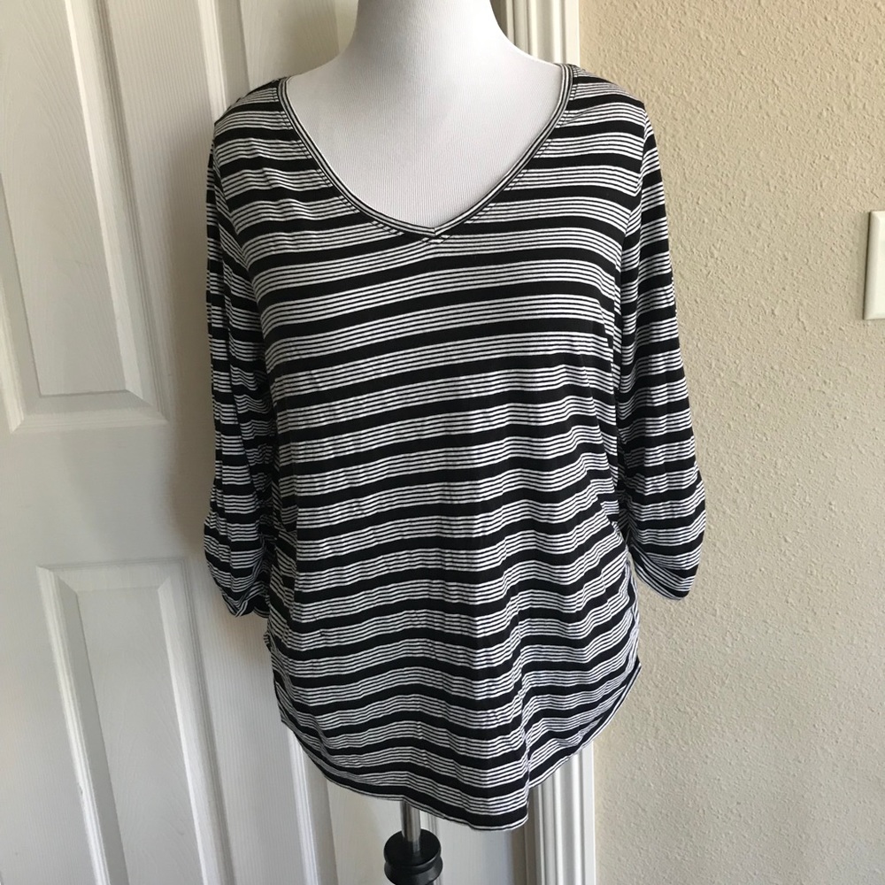 LANE BRYANT FUN & FLIRTY Striped top